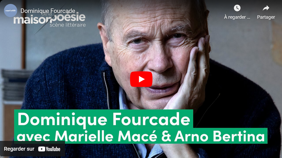 Dominique Fourcade,Dominique Fourcade à la Maison de la Poésie -Marielle Macé -Arno Bertina